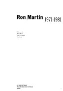 Ron Martin, 1971-1981