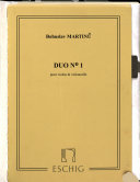 Duo no. 1 : pour violon et violoncelle, [1927]