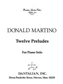 Twelve preludes : for piano solo