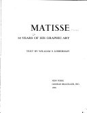 Matisse: 50 years of his graphic art.