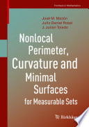 Nonlocal Perimeter, Curvature and Minimal Surfaces for Measurable Sets