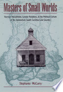 Masters of small worlds : yeoman households, gender relations, and the political culture of the Antebellum South Carolina Low Country