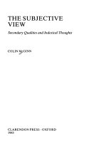 The subjective view : secondary qualities and indexical thoughts