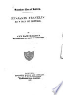 Benjamin Franklin as a man of letters