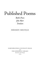 Published poems : Battle-pieces ; John Marr ; Timoleon