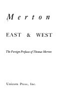 Introductions east & west : the foreign prefaces of Thomas Merton