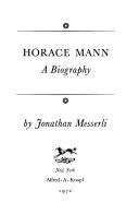 Horace Mann; a biography.