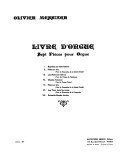 Livre d'orgue : sept pièces pour orgue
