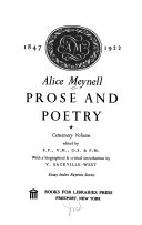 Alice Meynell : prose and poetry : centenary volume