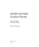 Henri Matisse sculptor, painter : a formal analysis of selected works