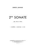2ème [i.e. Deuxième] sonate pour alto et piano