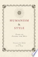 Humanism and style : essays on Erasmus and More