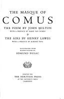 The masque of Comus; the poem