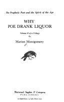 Why Poe drank liquor