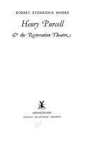 Henry Purcell & the Restoration theatre.