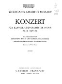 Konzert für Klavier und Orchester, B-dur, Nr. 18, KV 456