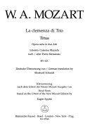 La clemenza di Tito : opera seria in due atti, KV 621 = Titus