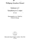 Sinfonie in C = Symphony in C major : KV 338