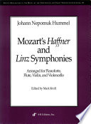 Mozart's Haffner and Linz symphonies