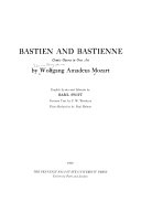 Bastien and Bastienne : comic opera in one act /