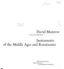 Instruments of the Middle Ages and Renaissance