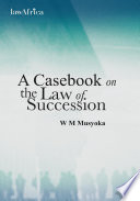 A casebook on the law of succession