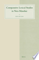 Comparative Lexical Studies in Neo-Mandaic.