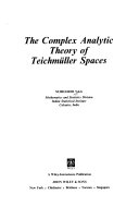 The complex analytic theory of Teichmüller spaces