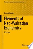 Elements of Neo-Walrasian Economics A Survey