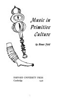 Music in primitive culture