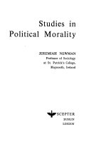 Studies in political morality.