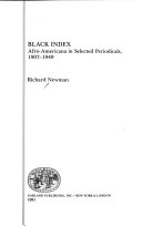 Black index : Afro-Americana in selected periodicals, 1907-1949