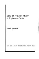 Edna St. Vincent Millay : a reference guide
