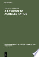 A lexicon to Achilles Tatius
