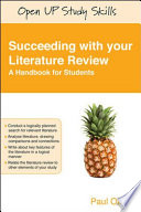 Succeeding with your literature review : a handbook for students