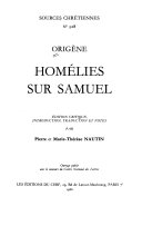 Homélies sur Samuel