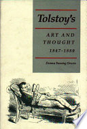 Tolstoy's Art and Thought, 1847-1880.