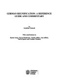 German reunification : a reference guide and commentary