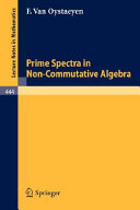 Prime spectra in non-commutative algebra
