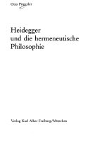 Heidegger und die hermeneutische Philosophie