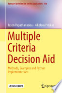 Multiple Criteria Decision Aid Methods, Examples and Python Implementations