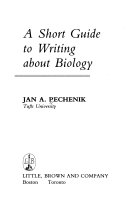 A short guide to writing about biology