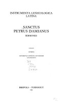 Sanctus Petrus Damianus sermones