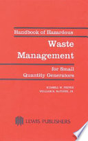 Handbook of hazardous waste management for small quantity generators