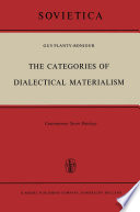 The Categories of Dialectical Materialism Contemporary Soviet Ontology
