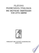 Platons Parmenides ; Philebos