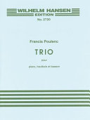 Trio pour piano, hautbois et basson