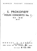 Violin concerto no. 1 : in D, op. 19