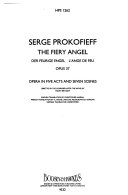 The fiery angel : opera in five acts and seven scenes, opus 37 = Der feurige Engel = L'ange de feu