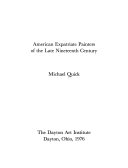 American expatriate painters of the late nineteenth century